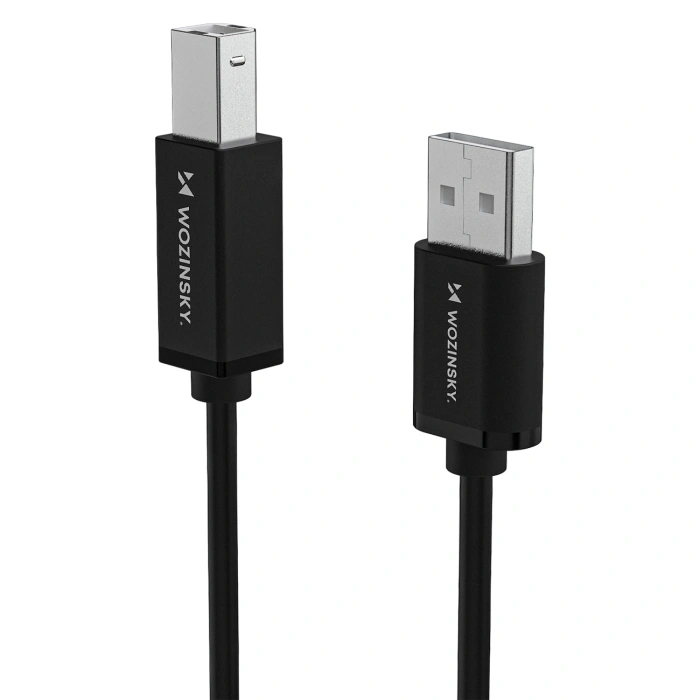 Kabel Wozinsky WKDDY4S USB-B - USB-A 480Mb/s 1m - czarny