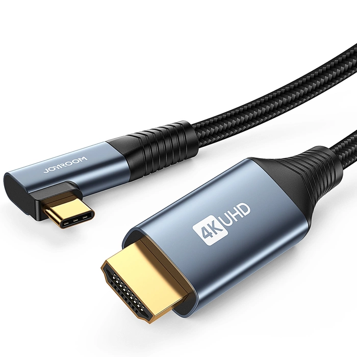 USB-C - HDMI cable Joyroom SY-20C1 angled 4K 60Hz 2m – gray