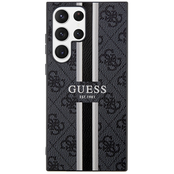 Coque Guess GUHCS23LP4RPSK S23 Ultra S918 noir/noir durcase 4G Printed Stripe Case