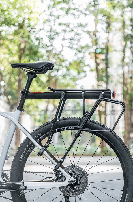 Rockbros 33210004001 Fahrradträger mit Ablage – Schwarz