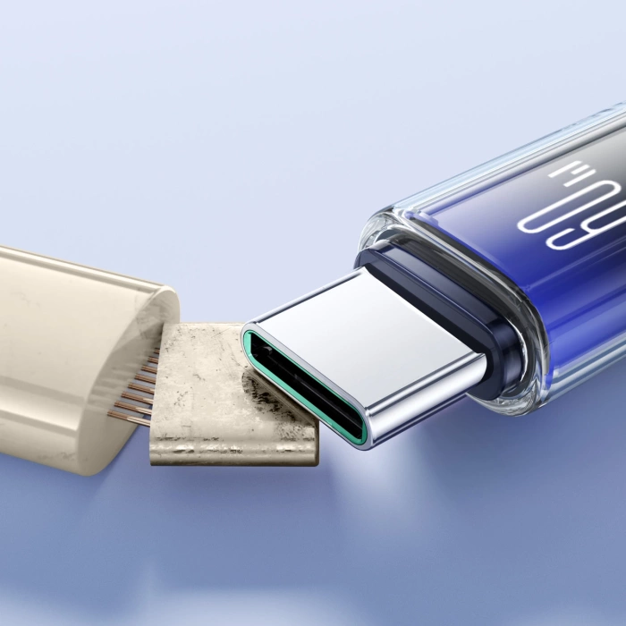 Joyroom S-A42 Crystal-Clear Series 60W USB-C - USB-C cable 1.2m - black