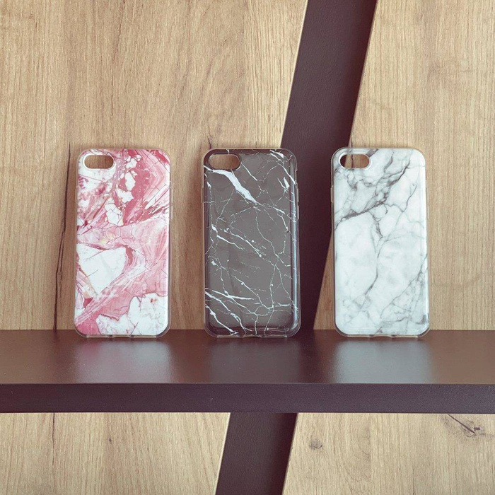 Marmo gel di copertura in TPU Wozinsky Marble per Samsung Galaxy M51 rosa