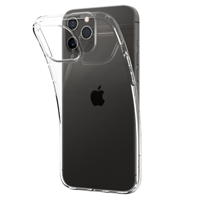 Telefontok SPIGEN Liquid Crystal iPhone 12 12 Pro Crystal Clear Case (kristálytiszta tok)