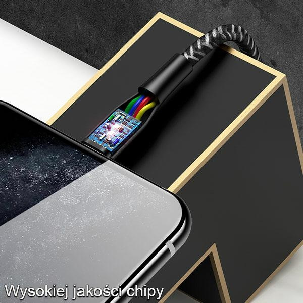 USAMS Kabel opletení U41 Lightning/USB Fast Charge 2m červená/červená SJ394USB02 (US-SJ394)