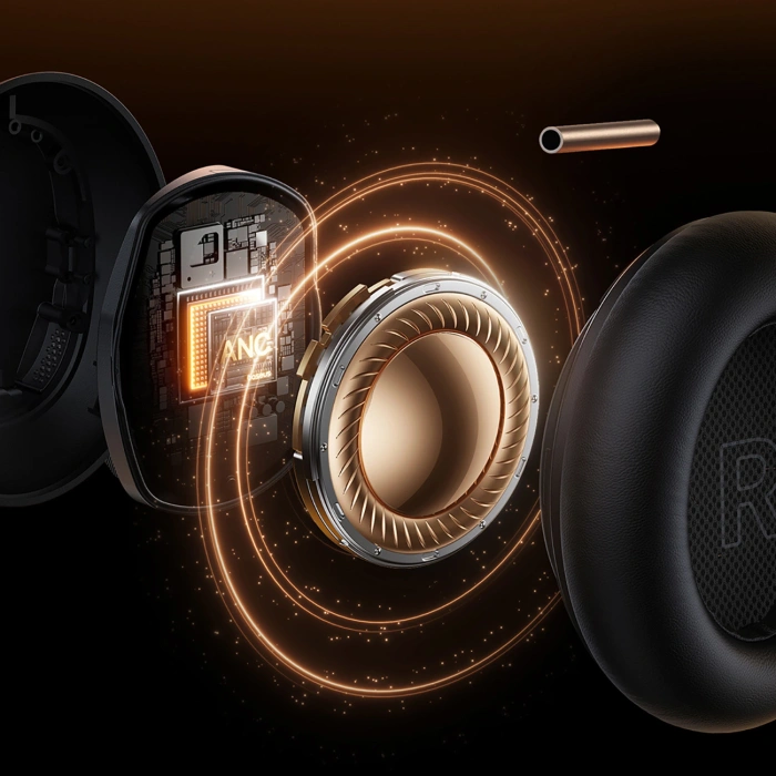 Słuchawki bezprzewodowe Baseus Inspire XH1 Sound by Bose ANC Dolby Audio kolor Czarna Dziura