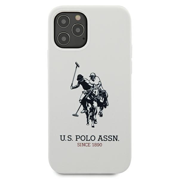 Puzdro US Polo Apple iPhone 12 Pro Max Silicone Collection White Case