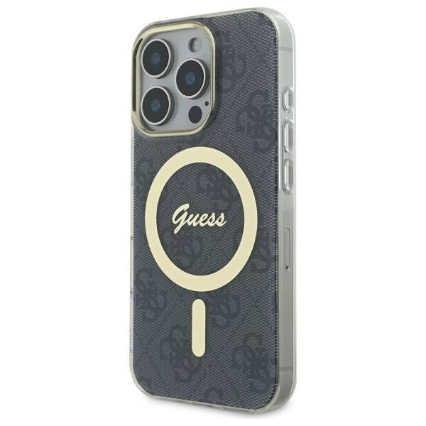 Etui Guess iPhone 16 Pro 6.3" czarny/black hardcase IML 4G MagSafe