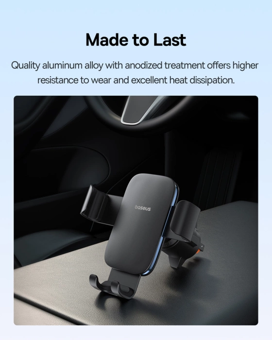 Baseus Metal Age 3 BS-CM028 gravity car air vent holder - black