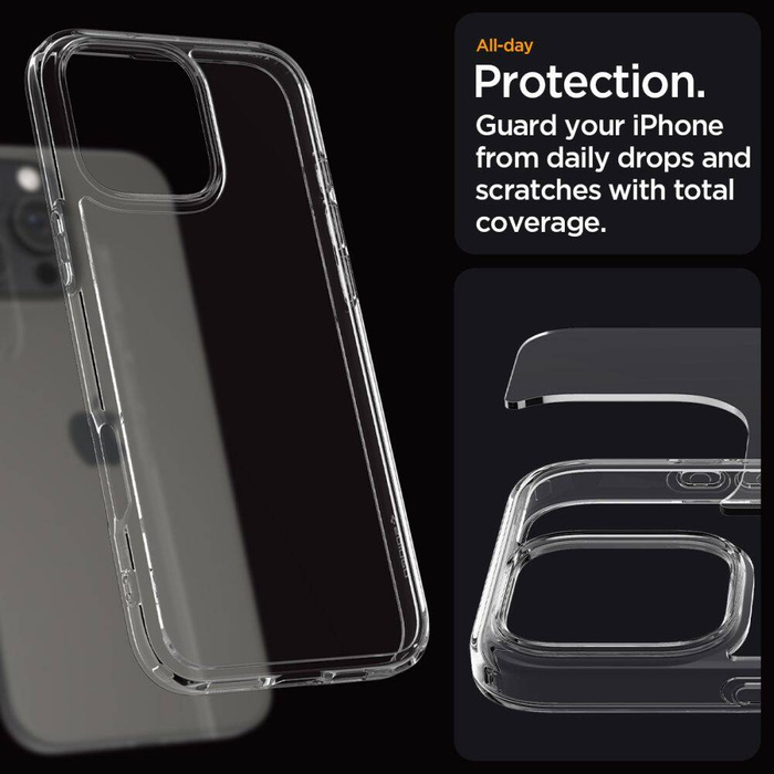 ETUI SPIGEN ULTRA HYBRID IPHONE 16 PRO KRISTALLKLAR