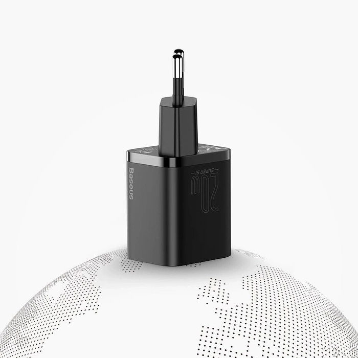 [B WARE] Baseus Super Si 1C Schnellladegerät USB Typ C 20 W Power Delivery weiß (CCSUP-B02)