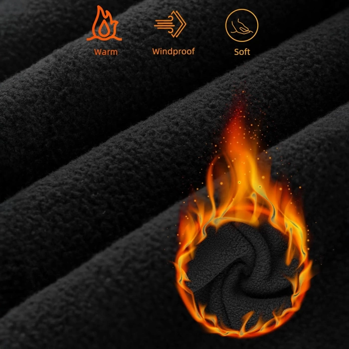 Rockbros LF7127-1 New Velvet Sports Balaclava with Filter - Black