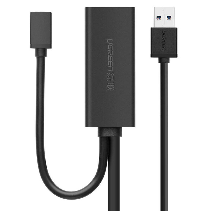 Ugreen aktivní prodlužovací kabel USB 3.2 Gen 1 (USB 3.0, USB 3.1 Gen 1) 10m černý (US175)