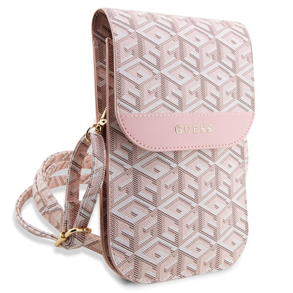 Guess Handtasche GUWBHGCFSEP rosa/rosa GCube Stripe