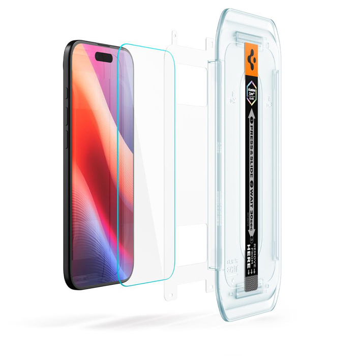 Tempered Glass Spigen IPhone 17 AIR GLAS.TR "EZ FIT" 2-PACK CLEAR
