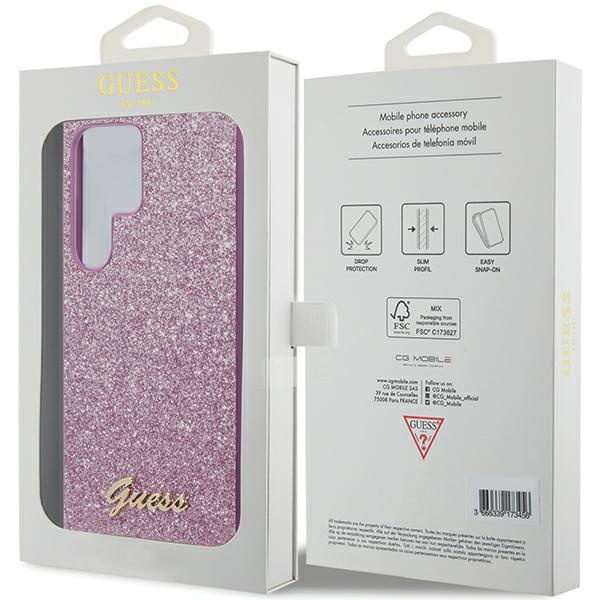 Etui Guess GUHCS24LHGGSHU Samsung Galaxy S24 Ultra S928 fioletowy/purple hardcase Glitter Script Case