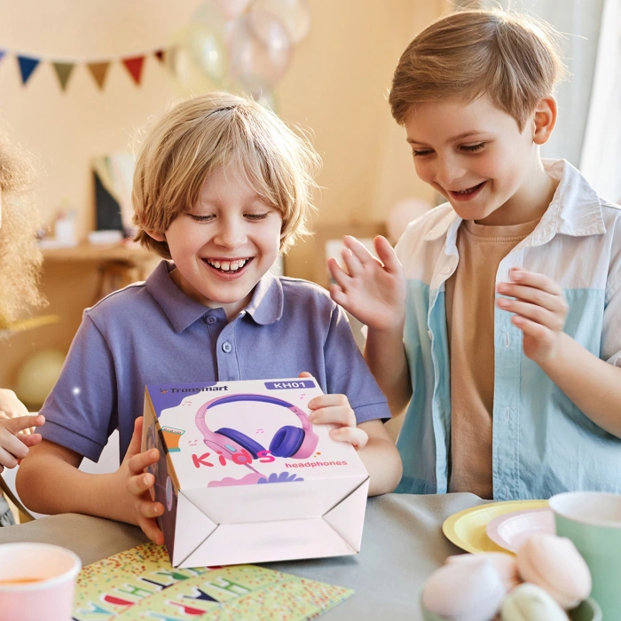 Tronsmart KH01 kabelgebundene Kopfhörer für Kinder, sicher – Pink
