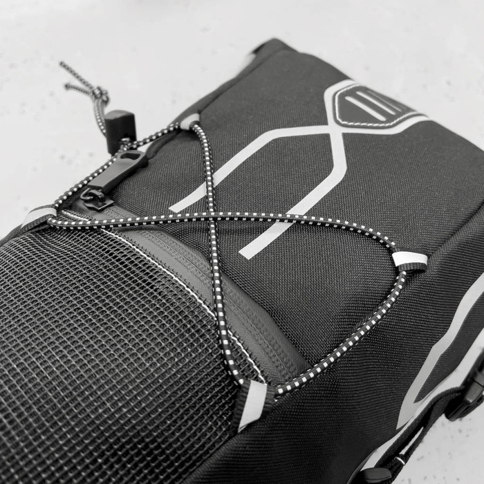 Wozinsky borsa da sella per bicicletta spaziosa borsa da sella grande 12l nero (WBB9BK)