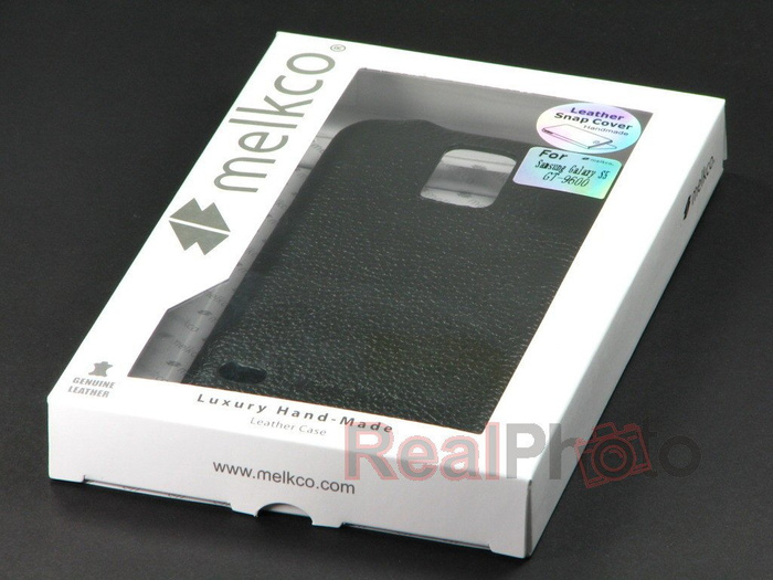 MELKCO Premium Leather Snap Cover Samsung Galaxy S5