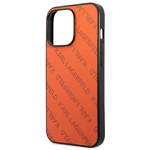 Karl Lagerfeld KLHCP13XPTLO iPhone 13 Pro Max 6,7" hartcase orange/orange Perforiert Allover