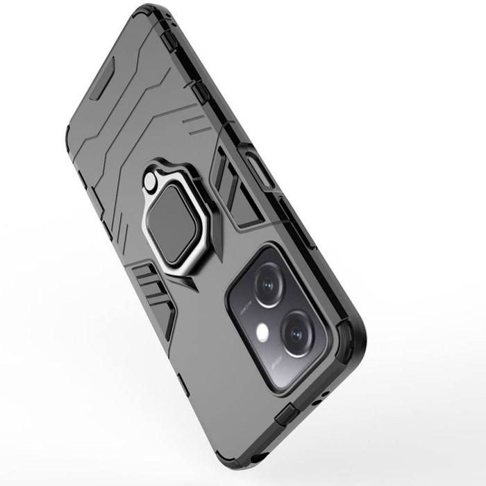 Ring Armor Case pro Xiaomi Redmi Note 12 5G / Poco X5 5G Armor Cover Magnetický držák Ring Black