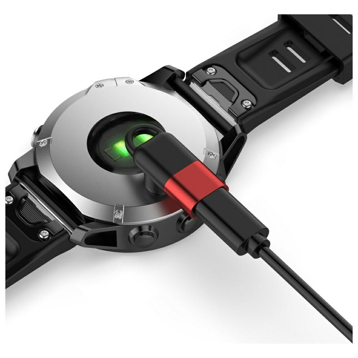 Adapter Lightning Beline do ładowania    zegarków Garmin czerwony