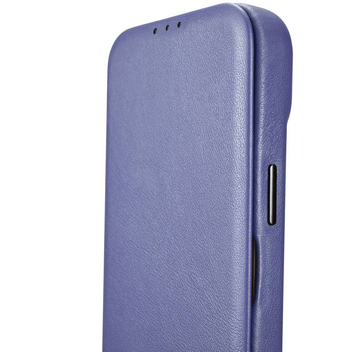 iCarer CE Premium Leather Folio Case iPhone 14 Plus Flip Magnetic MagSafe Light Purple (WMI14220715-LP)