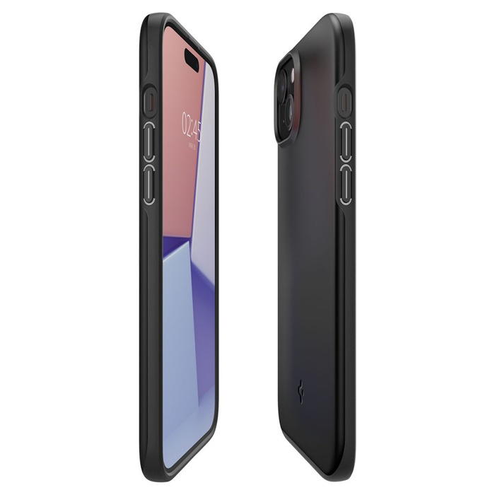 Hülle Spigen Thin Fit iPhone 15 Schwarz Case