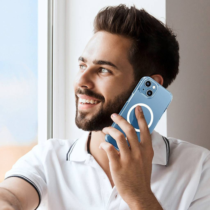 Ugreen LP642 Classy Clear Magnetic Funda Protectora Funda Magnética de Gel para iPhone 14 Plus transparente (compatible con MagSafe) (90935)