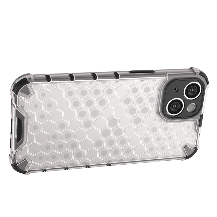 Funda Honeycomb para iPhone 14 funda híbrida blindada transparente