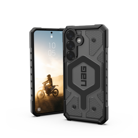 UAG Pathfinder Clear Magnet -  obudowa ochronna do Samsung Galaxy S25 5G z wbudowanym modułem magnetycznym (ash)