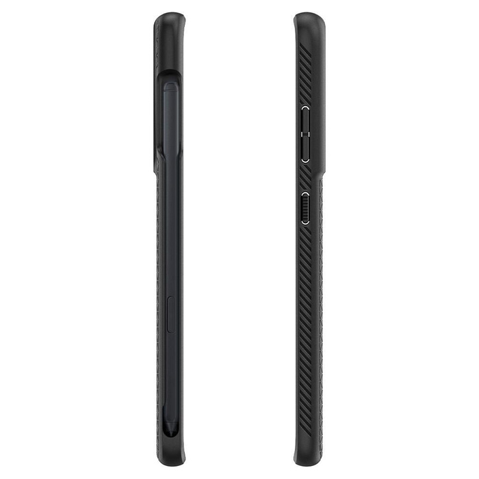 Case SPIGEN Galaxy S21 Ultra Liquid Air Pen Black Matte Black Case