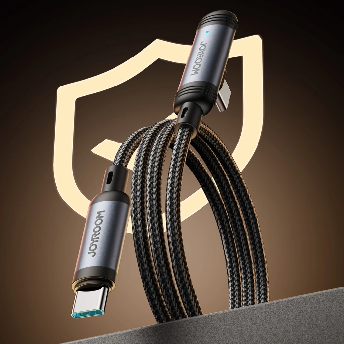 Joyroom S-A56 EnjoyX Series 90° USB-C - USB-C Kabel 60W 1,2m - schwarz