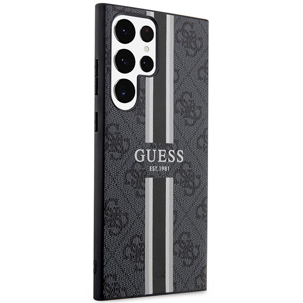Funda Guess GUHCS23LP4RPSK S23 Ultra S918 negro/negro durocase 4G Printed Stripe Case