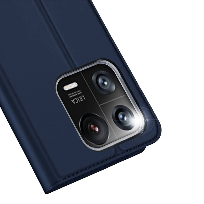 Dux Ducis Skin Pro Housse Xiaomi 13 Pro avec porte-cartes à rabat bleu