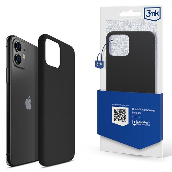 3mk Silicone Case iPhone 11 6.1" noir/noir