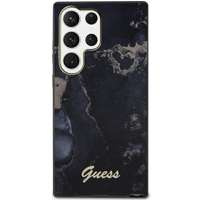 Funda Guess Guhcs23lhtmrsk S23 Ultra S918 Negro/Negro Durocase Colección Golden Marble Case