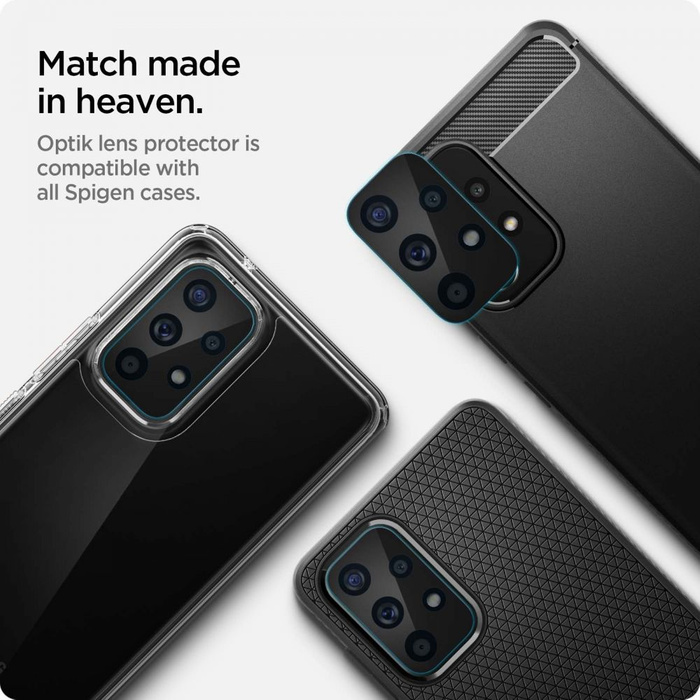 Spigen OPTIK.TR PROTEZIONE FOTOCAMERA 2-PACK GALAXY A33 5G / A53 5G / A73 5G FOTOCAMERA COVER NERO