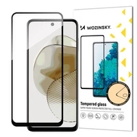 Verre Trempé Durable Wozinsky Full Glue Pour Motorola G73 Plein Écran Avec Cadre - Noir