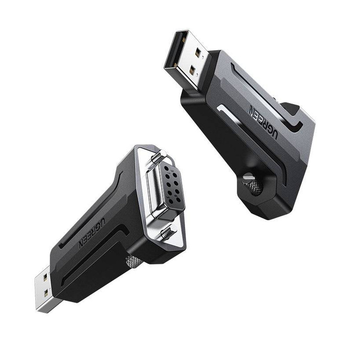 Convertitore adattatore Ugreen DB9 RS-232 - USB nero (80111 CM326)
