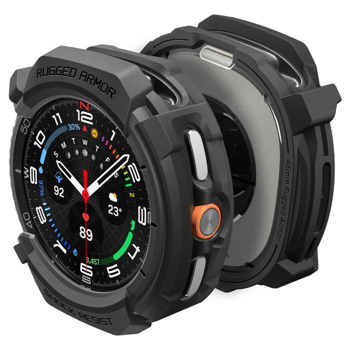FUNDA SPIGEN SAMSUNG GALAXY WATCH 8 CLASSIC 46 MM RUGGED ARMOR MATE NEGRO