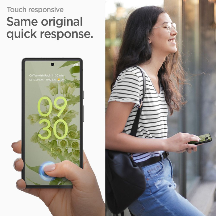 Spigen ALM GLAS.TR SLIM 2-PACK GOOGLE PIXEL 7 Verre trempé CLEAR