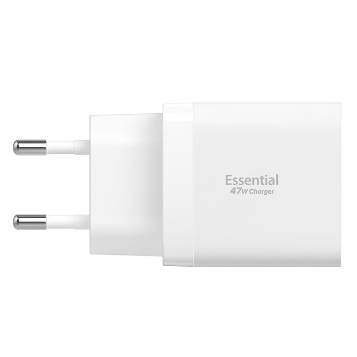 Spigen ESSENTIAL EE472EU 2-PORT NETWORK CHARGER 47W WHITE