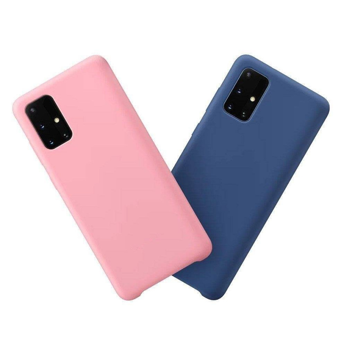 Custodia in silicone Custodia morbida in gomma flessibile per Samsung Galaxy A03s rosa
