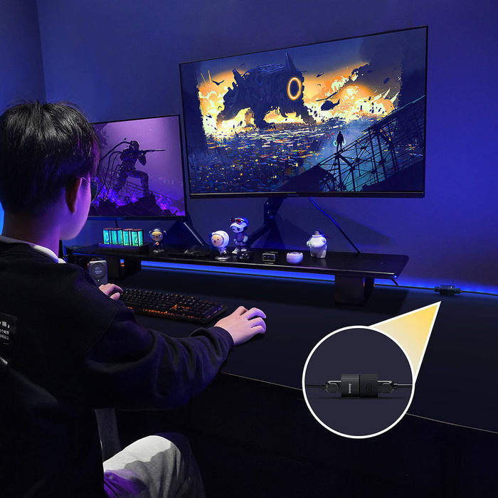 Acoplador de red Conector de cable Ethernet RJ-45 Baseus AirJoy Series 10 uds - negro