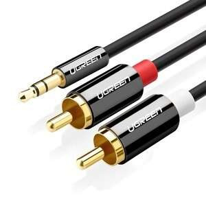UGREEN AV116 3.5mm Jack to 2RCA (Cinch) Cable 3m (black)