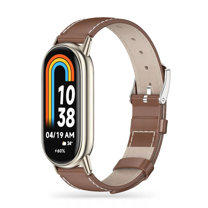 Case Tech-protect Leatherfit Xiaomi Smart Band 8 / 8 Nfc Brown Case
