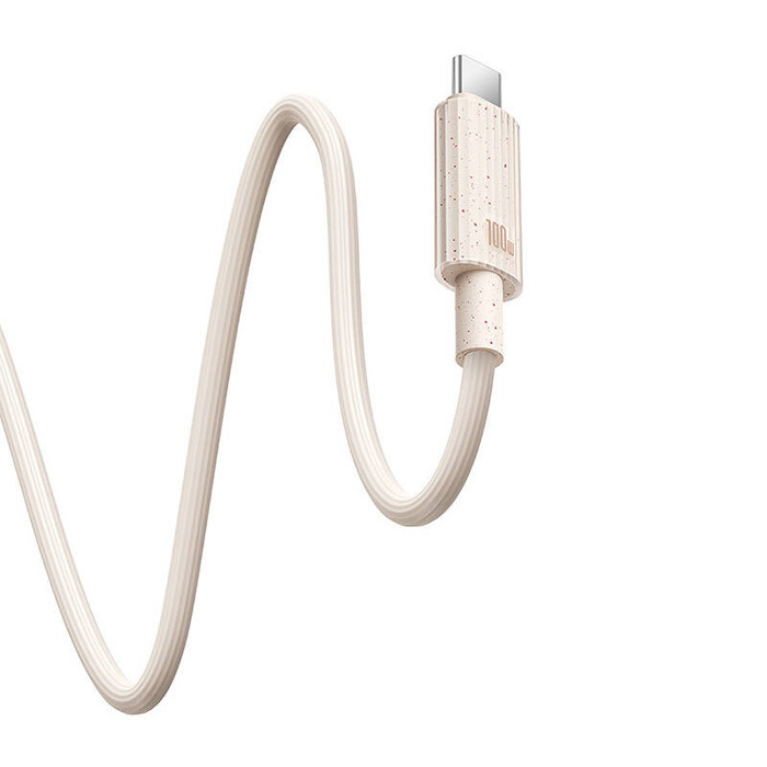 Kabel szybko ładujący Baseus USB-C do USB-C Habitat Series 100W, 2m (różowy)