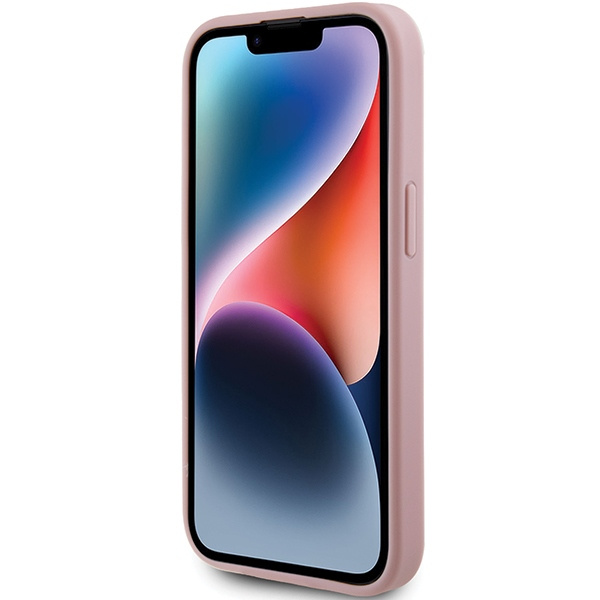 Coque Guess GUHCP15MHG4SGP iPhone 15 Plus 6.7" rose/rosecase Glitter Script Big 4G Case