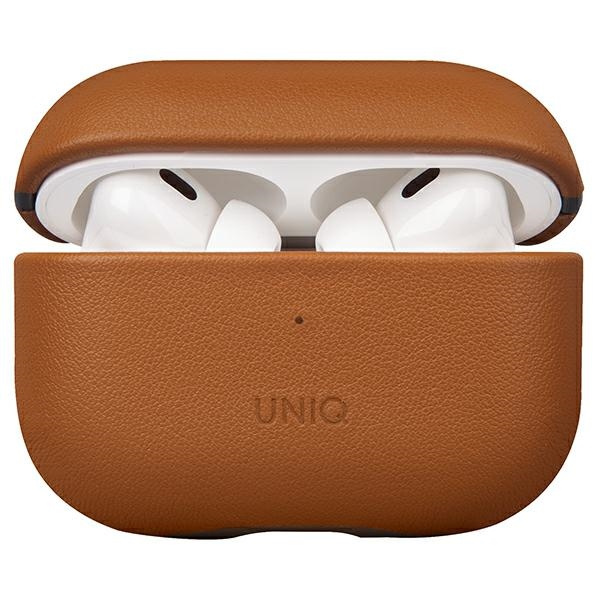 UNIQ case Terra AirPods Pro 2nd gen Genuine Leather brown/toffee brown
