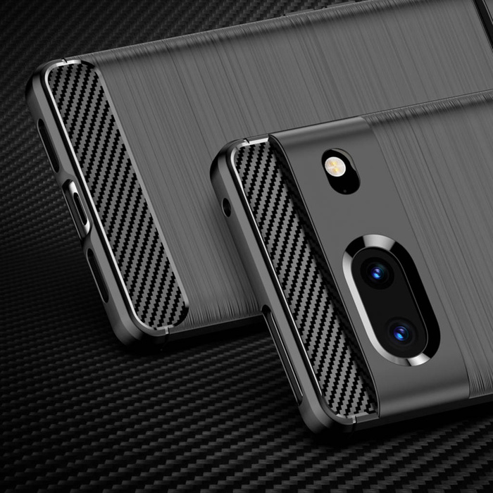 Cover flessibile Carbon Case per Google Pixel 7 nera